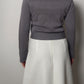 Pure merino wool grey cardigan