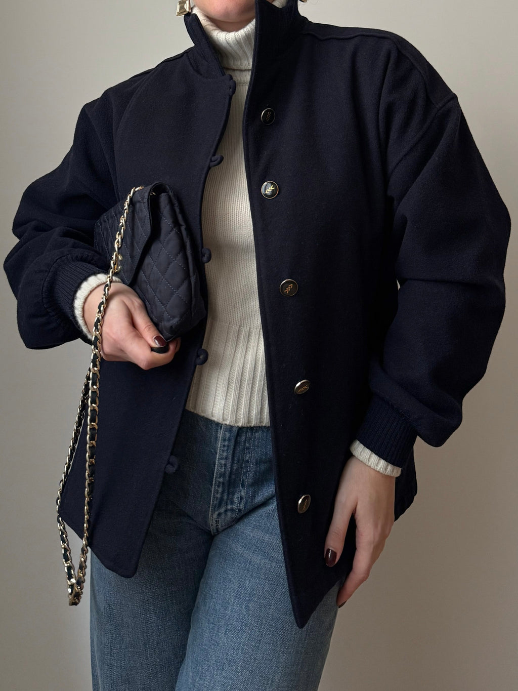 Pure wool blue jacket