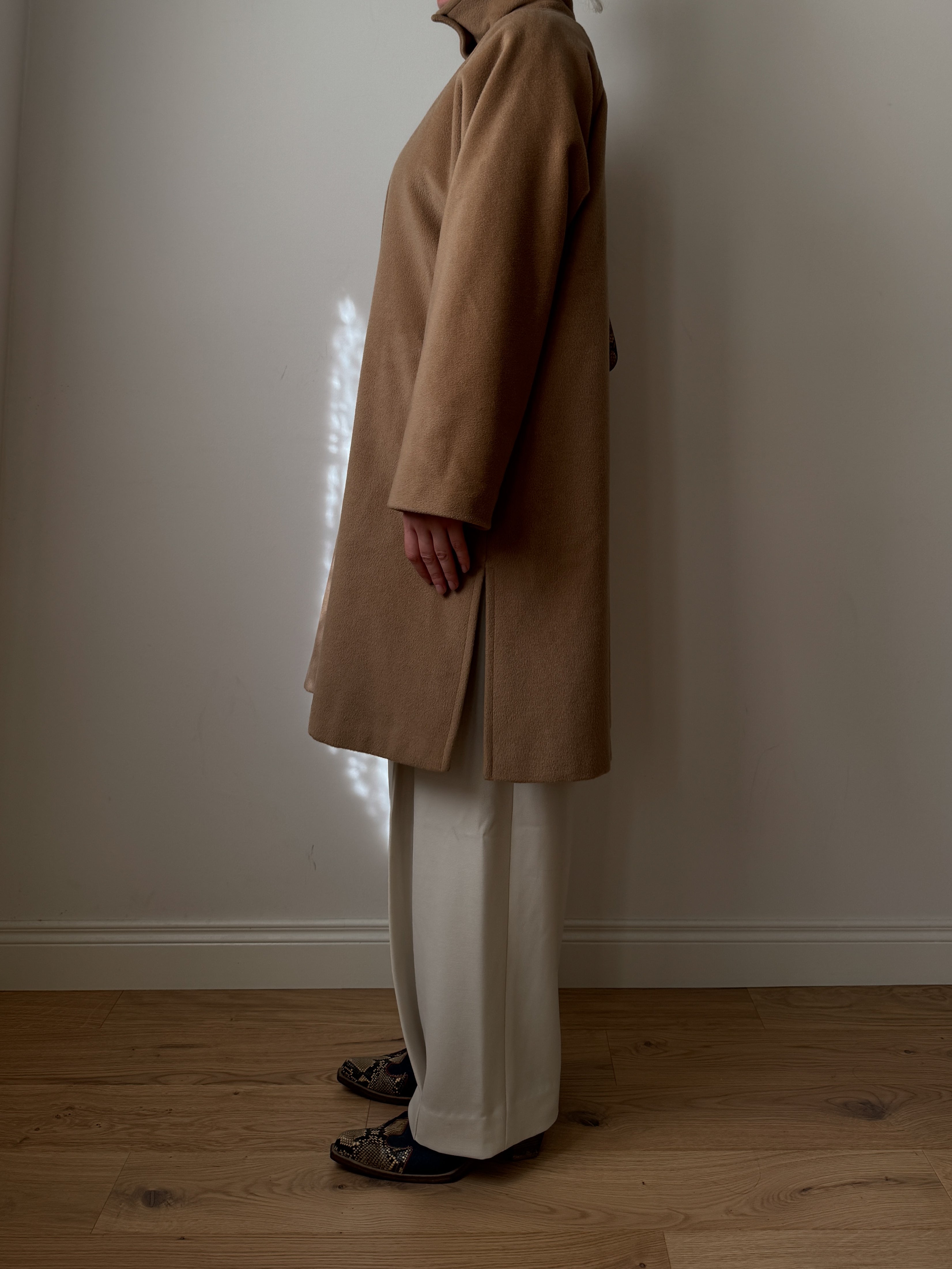 Max Mara pure wool camel caban