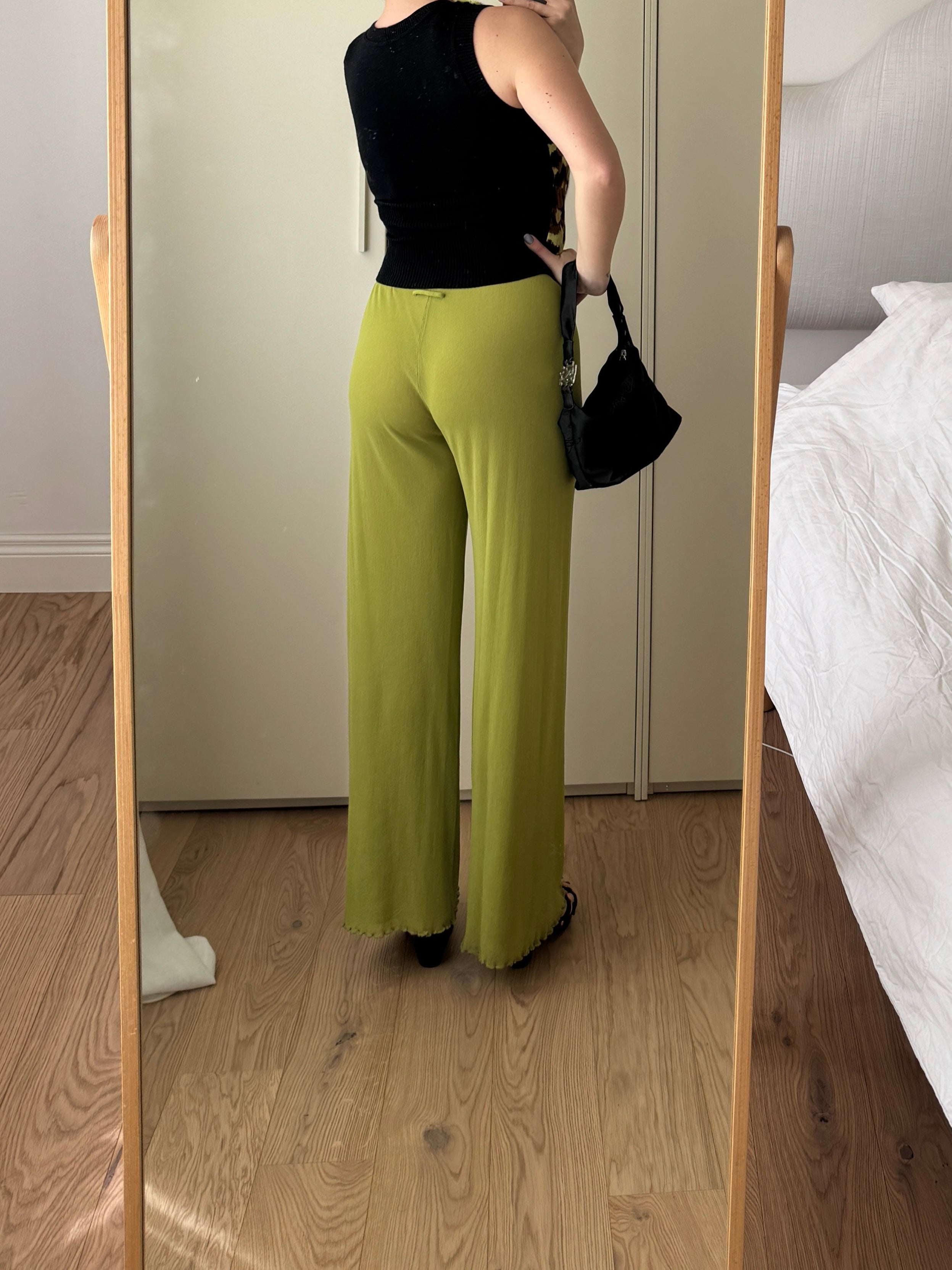 Top animalier in pelliccia e lana