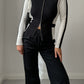 Viscose black and white cardigan