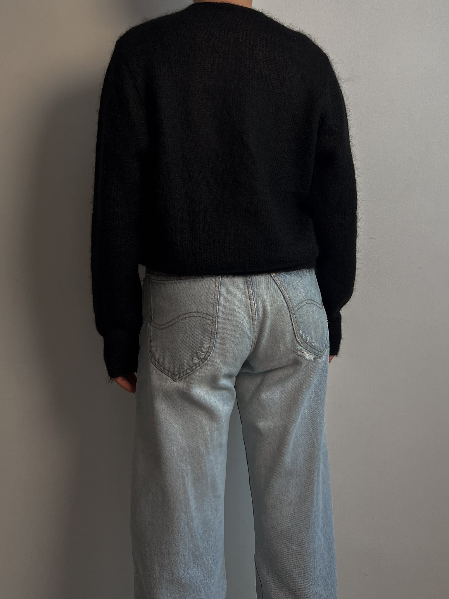 Superkid mohair black cardigan