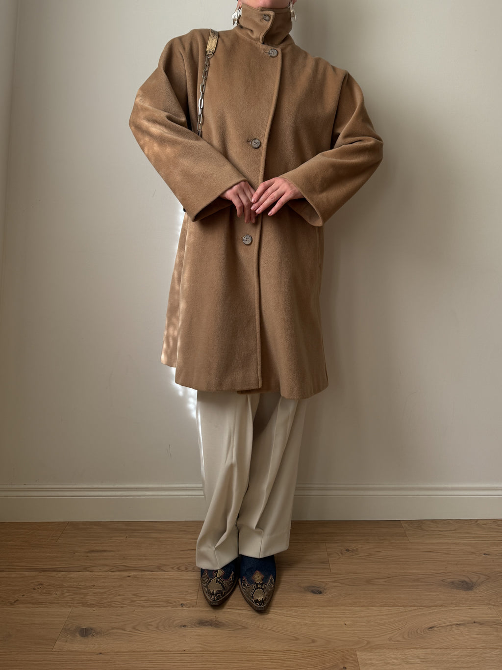 Max Mara pure wool camel caban