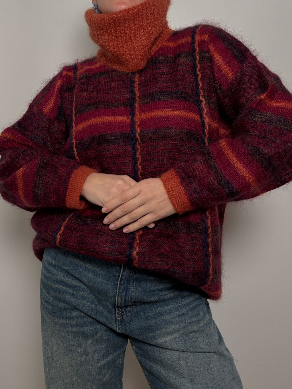 Superkid mohair and wool pull