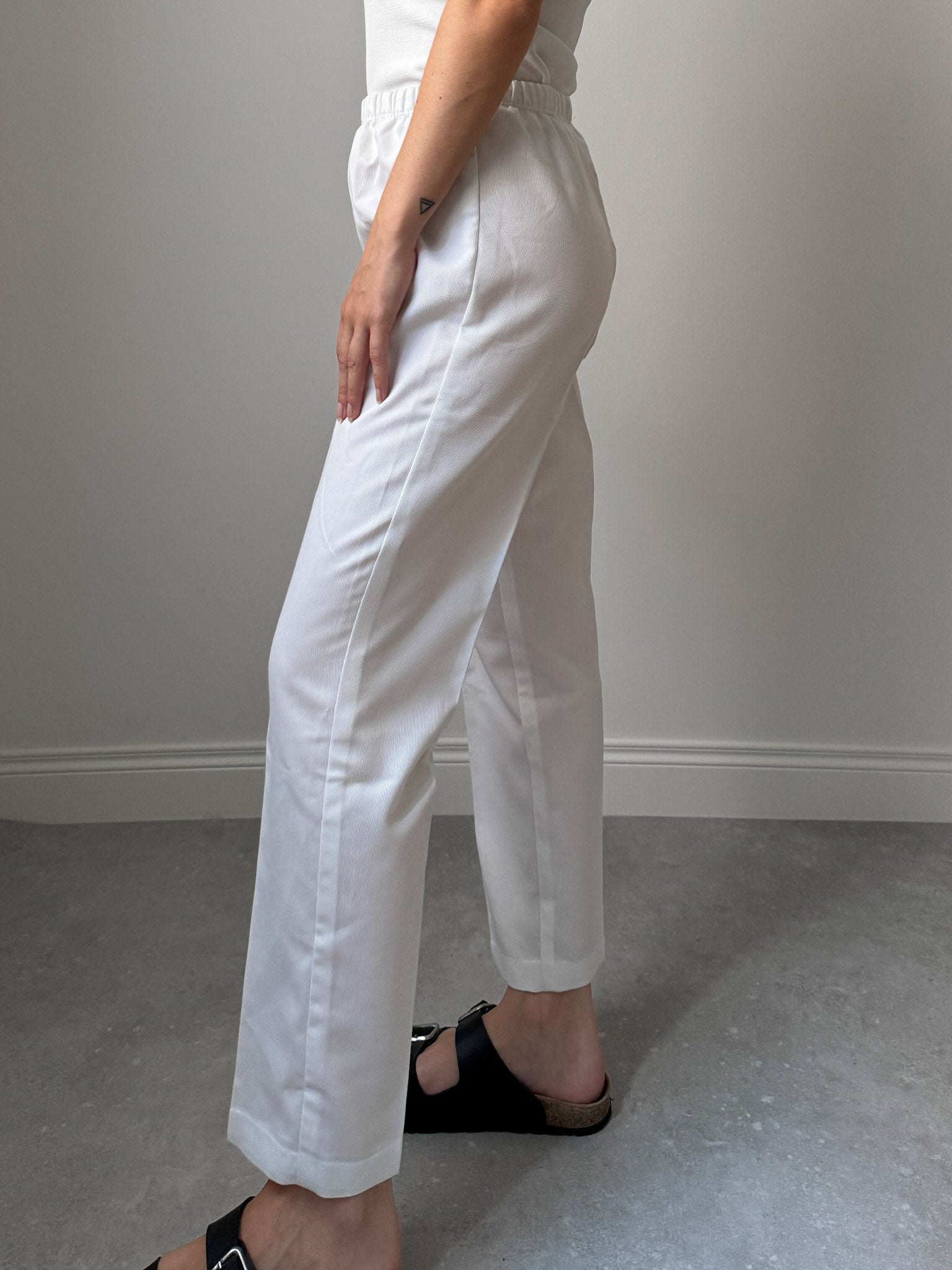 Pure cotton white pants