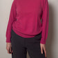 Pure new wool cyclamen turtleneck pull