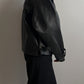 Real leather black jacket