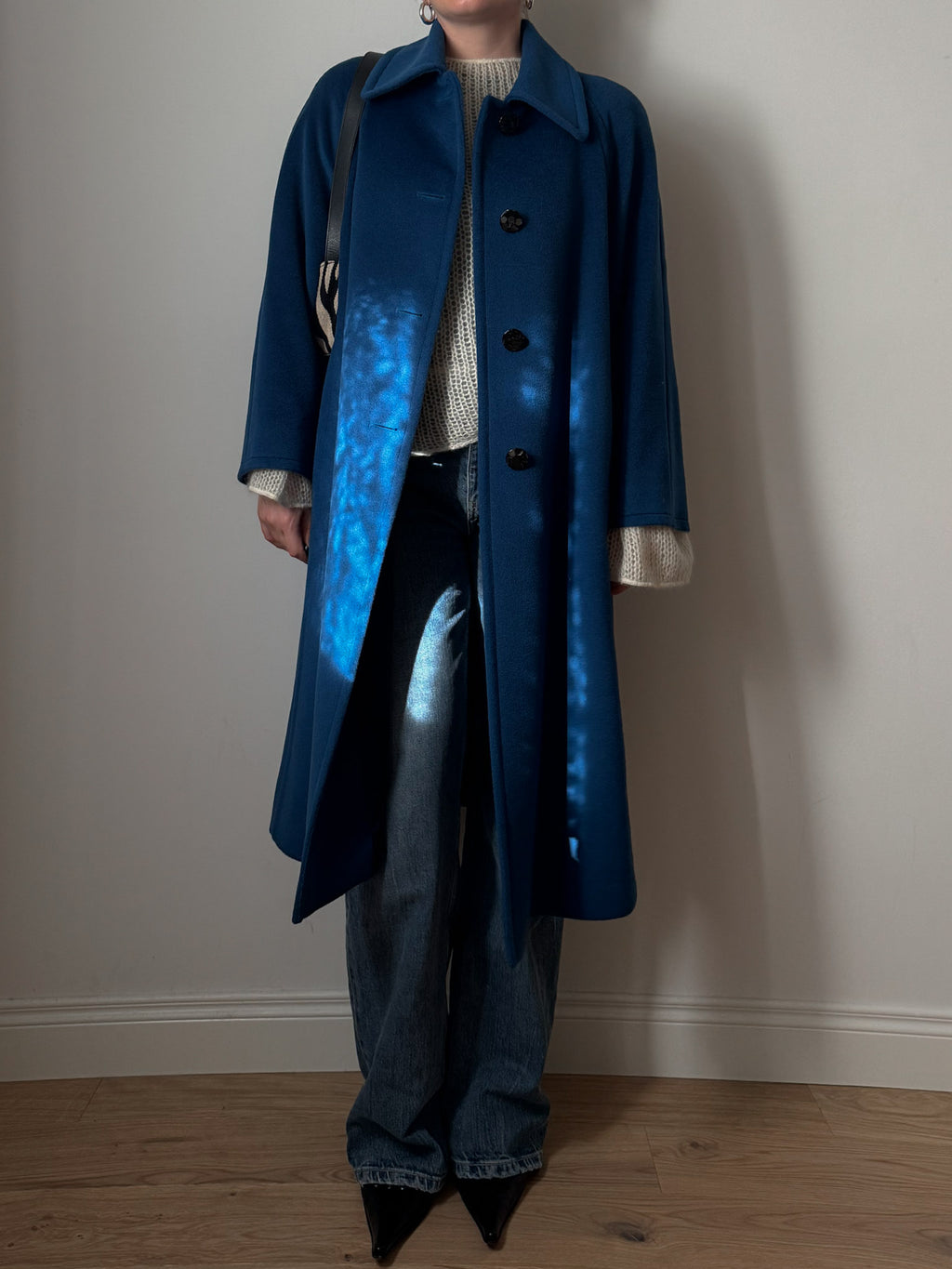 Piacenza pure virgin wool cobalt coat