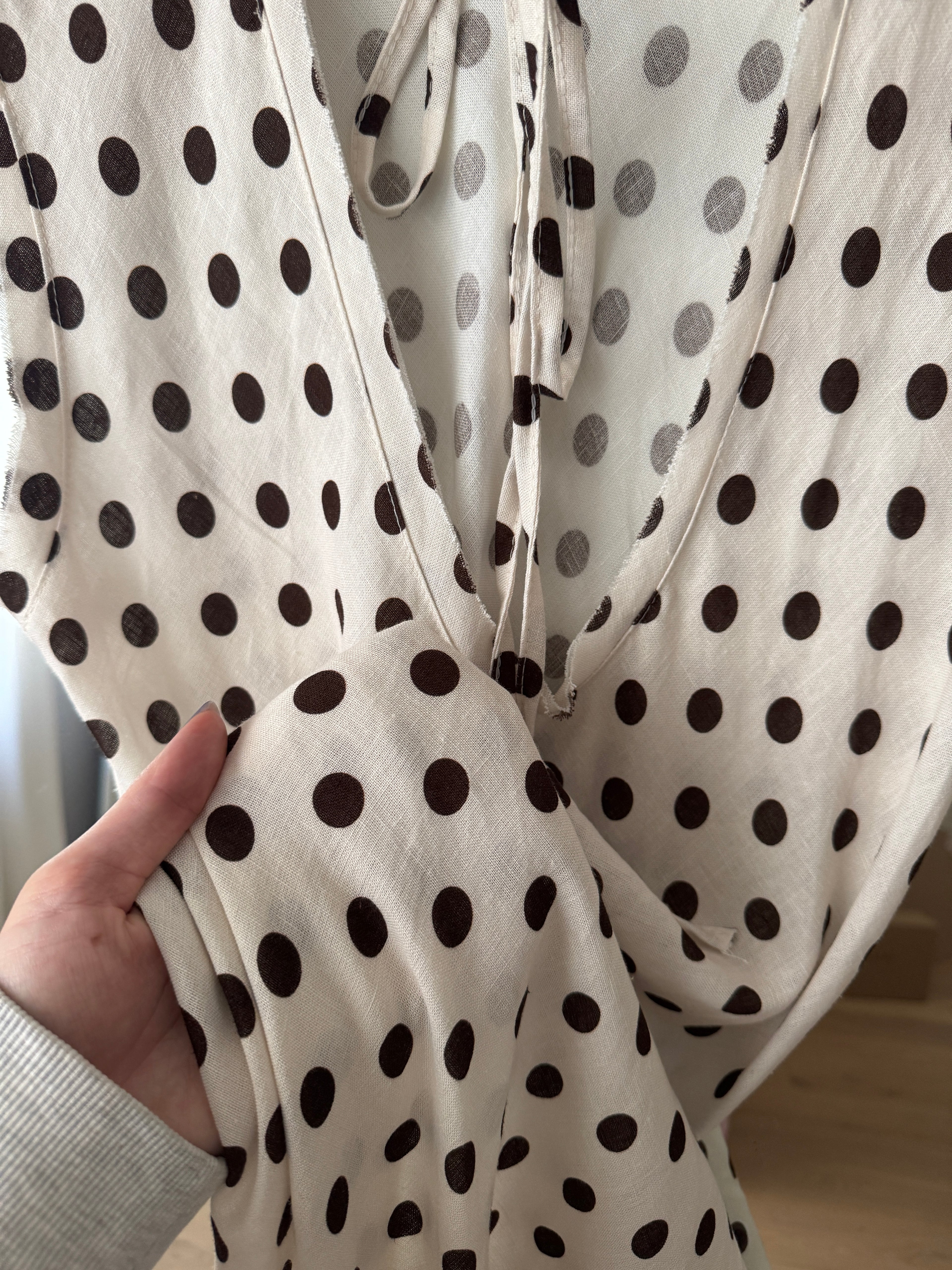 PRE ORDER - Abito pois in lino e viscosa (Avorio e fondente)