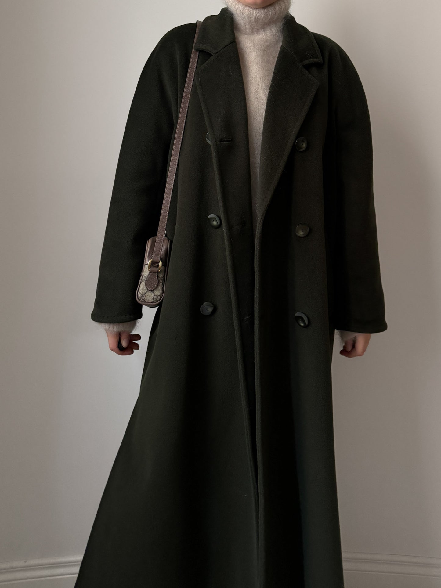 Marina Rinaldi pure wool green coat