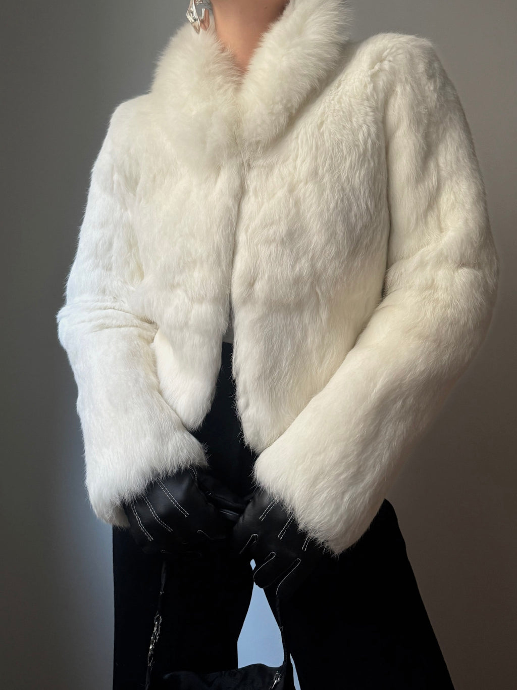 White real fur