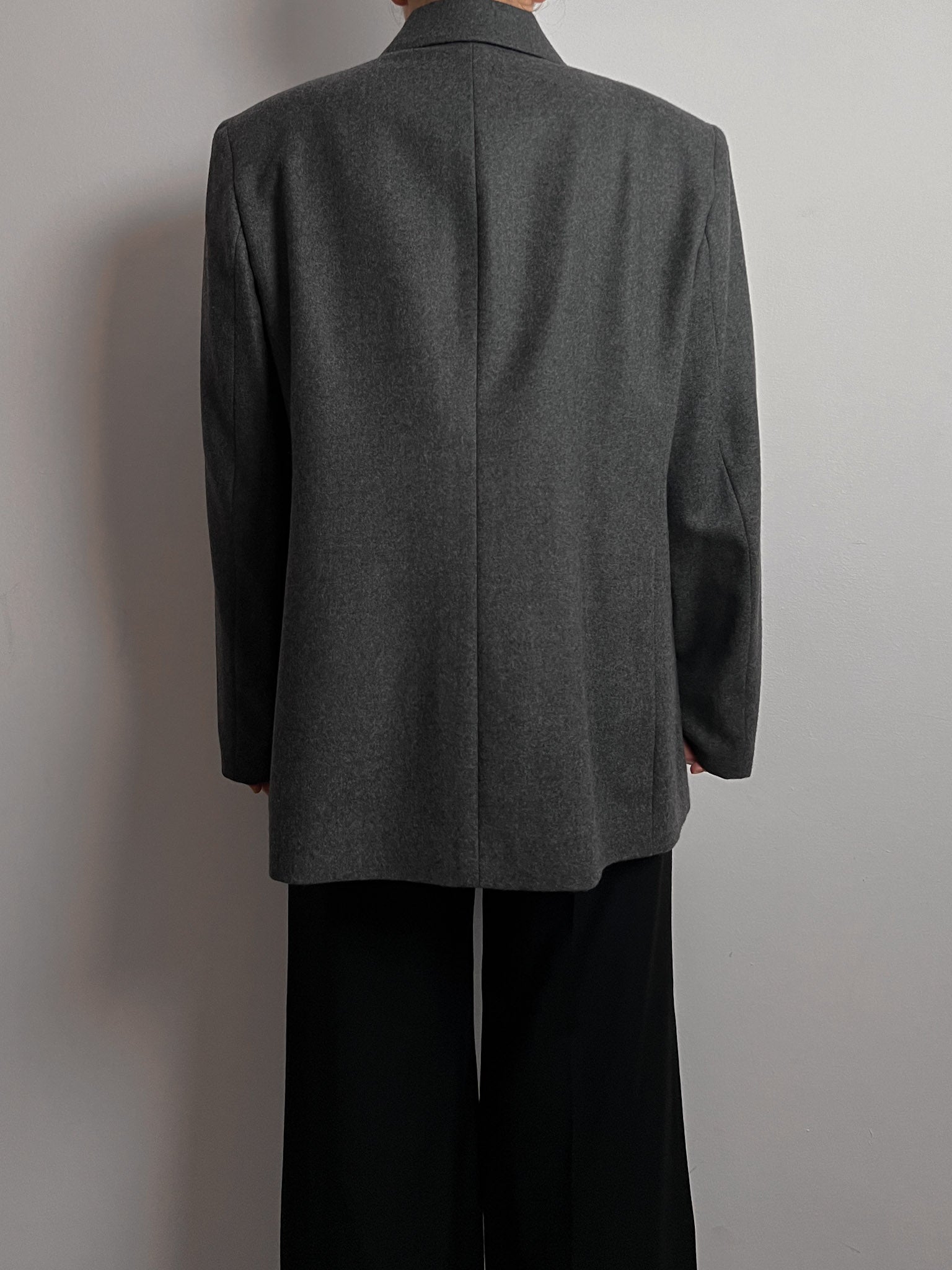 Pure virgin wool grey blazer