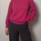 Pure new wool cyclamen turtleneck pull