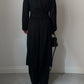 Pure wool black long coat