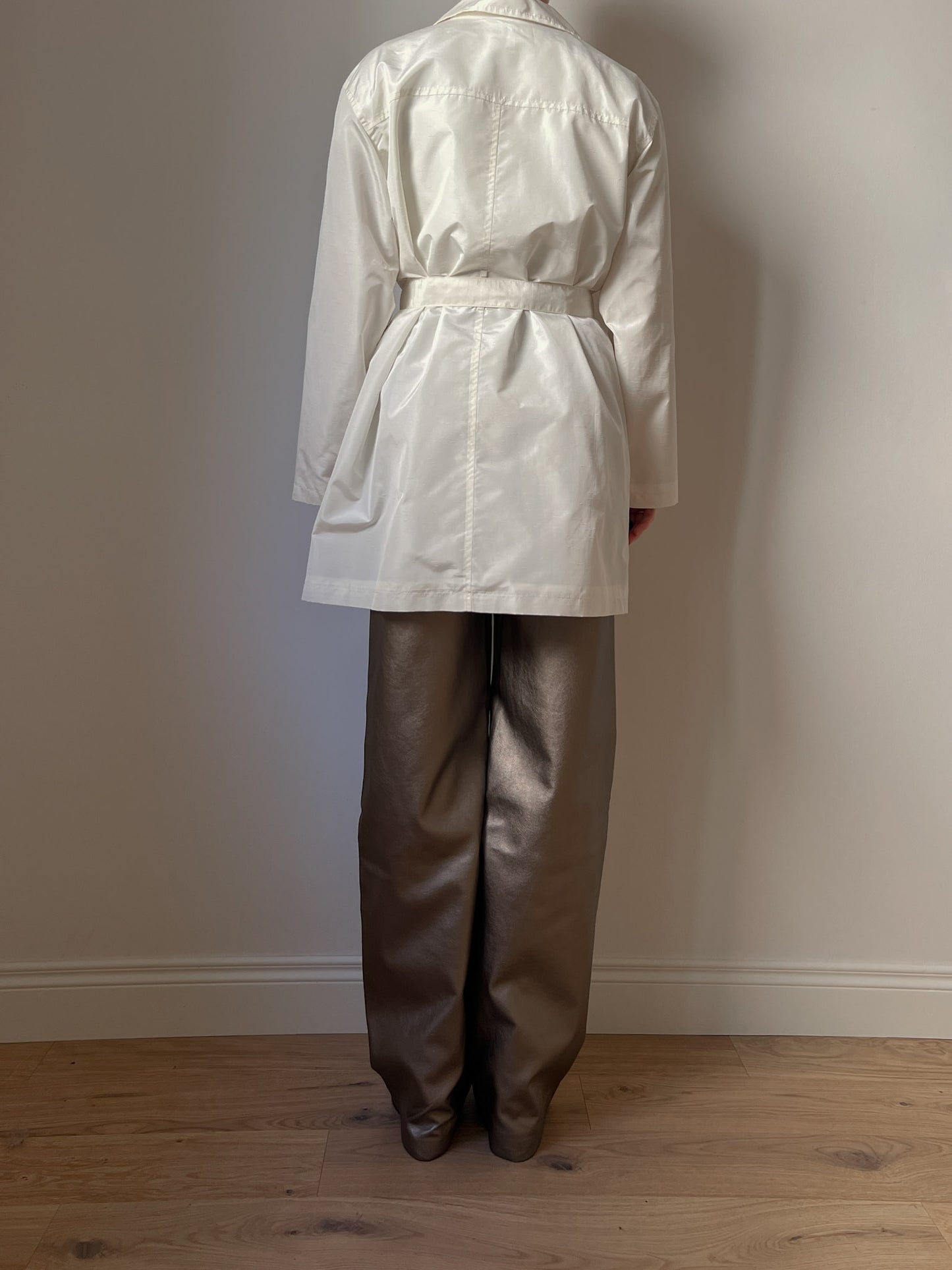 Made in Italy ivory trench