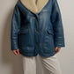 Vintage blue Shearling coat