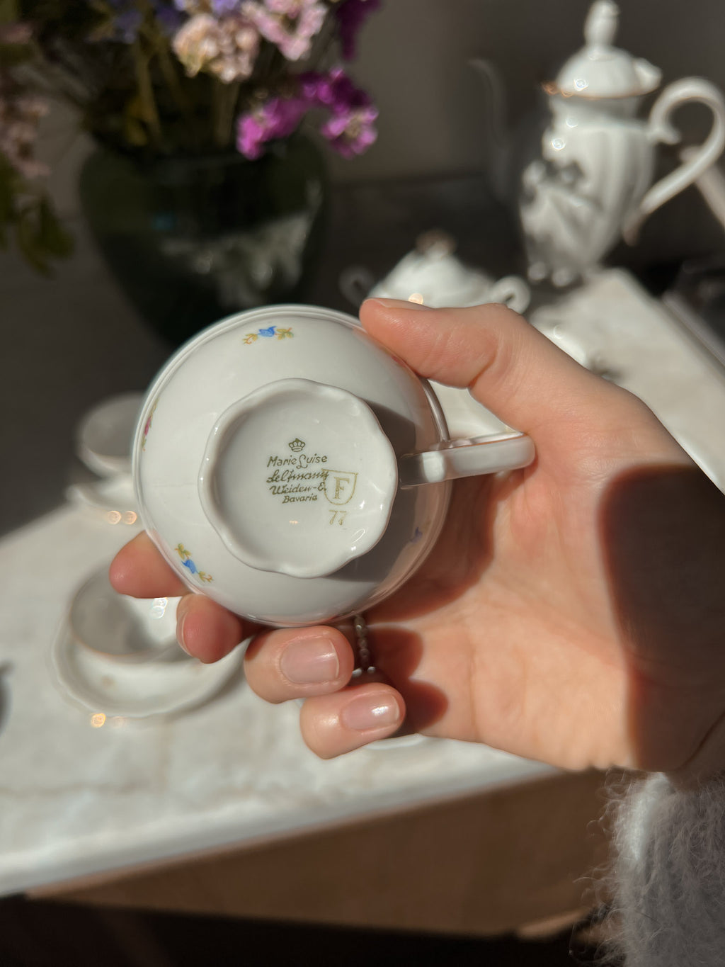Servizio da caffè in porcellana bavarese