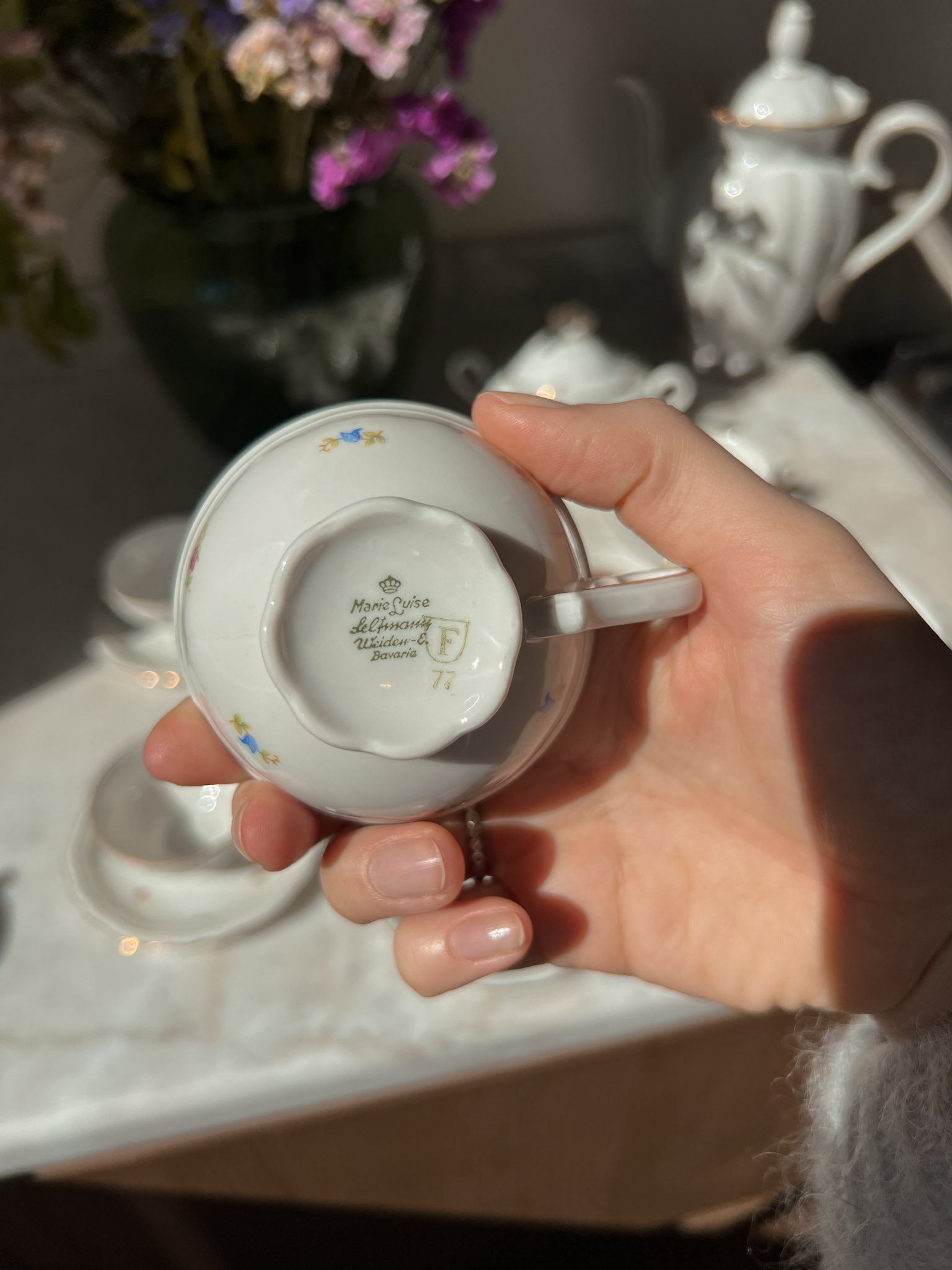 Servizio da caffè in porcellana bavarese