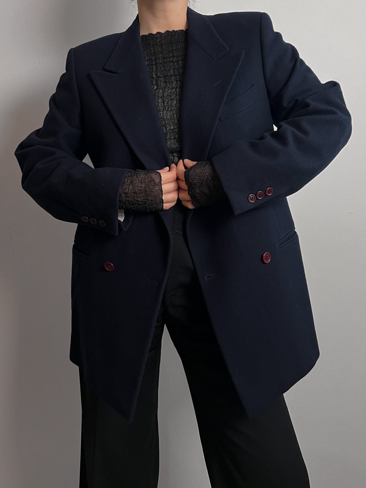 Emporio Armani pure wool blue blazer