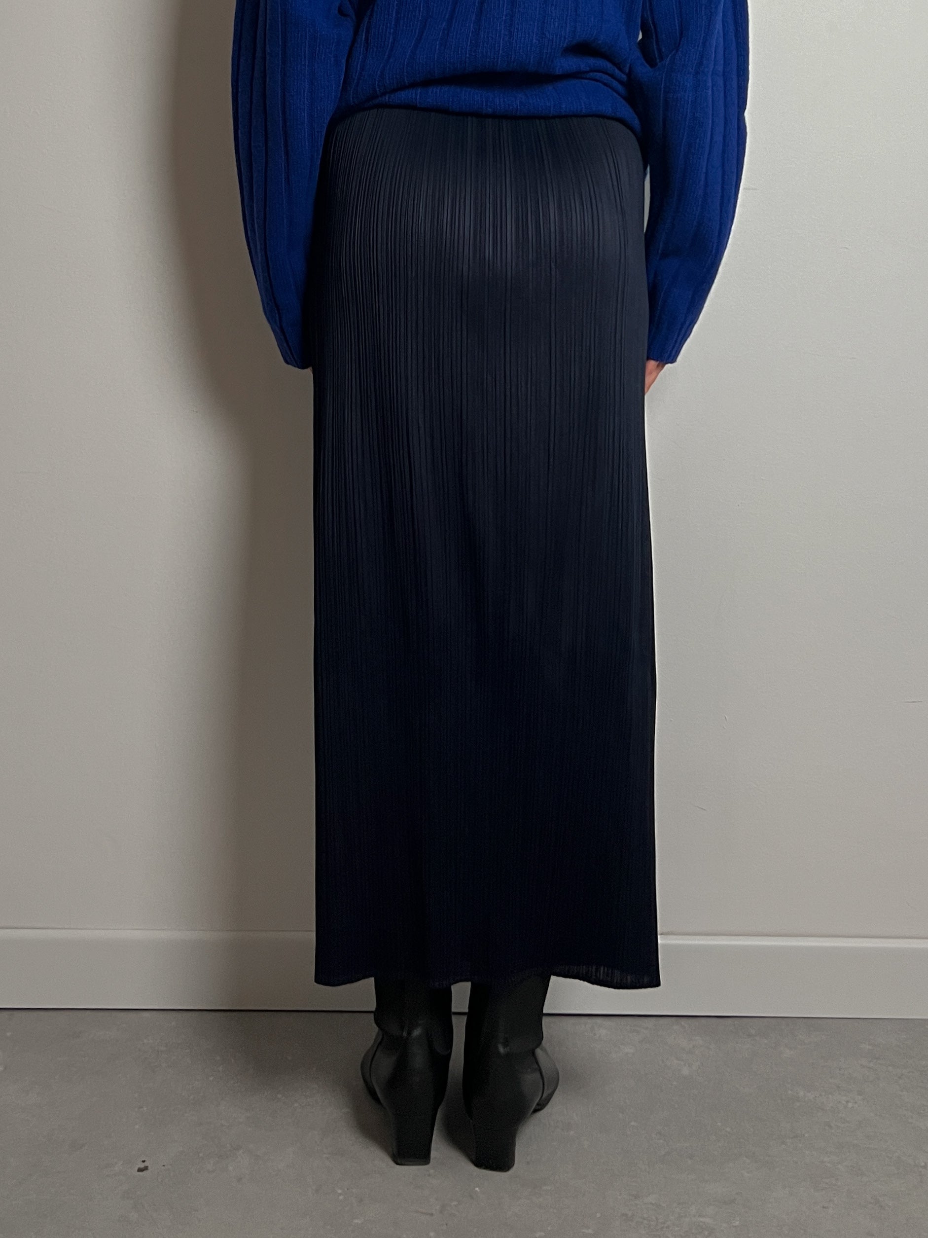 Issey Miyake Pleats Please blue skirt