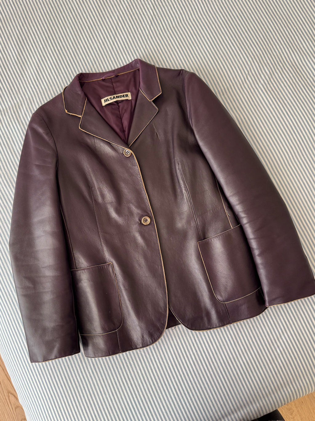 Jil Sander real leather jacket