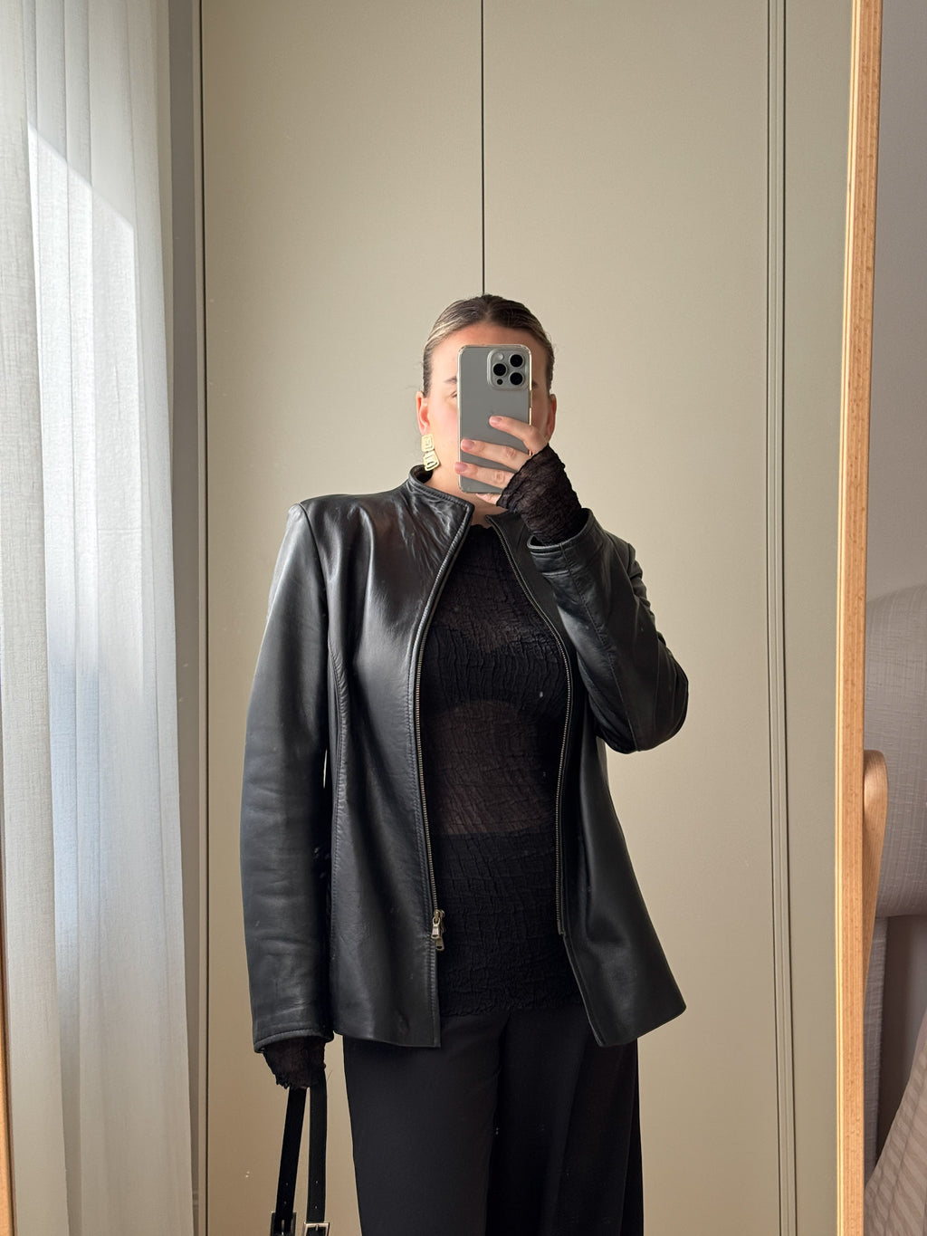 Genuin leather black jacket