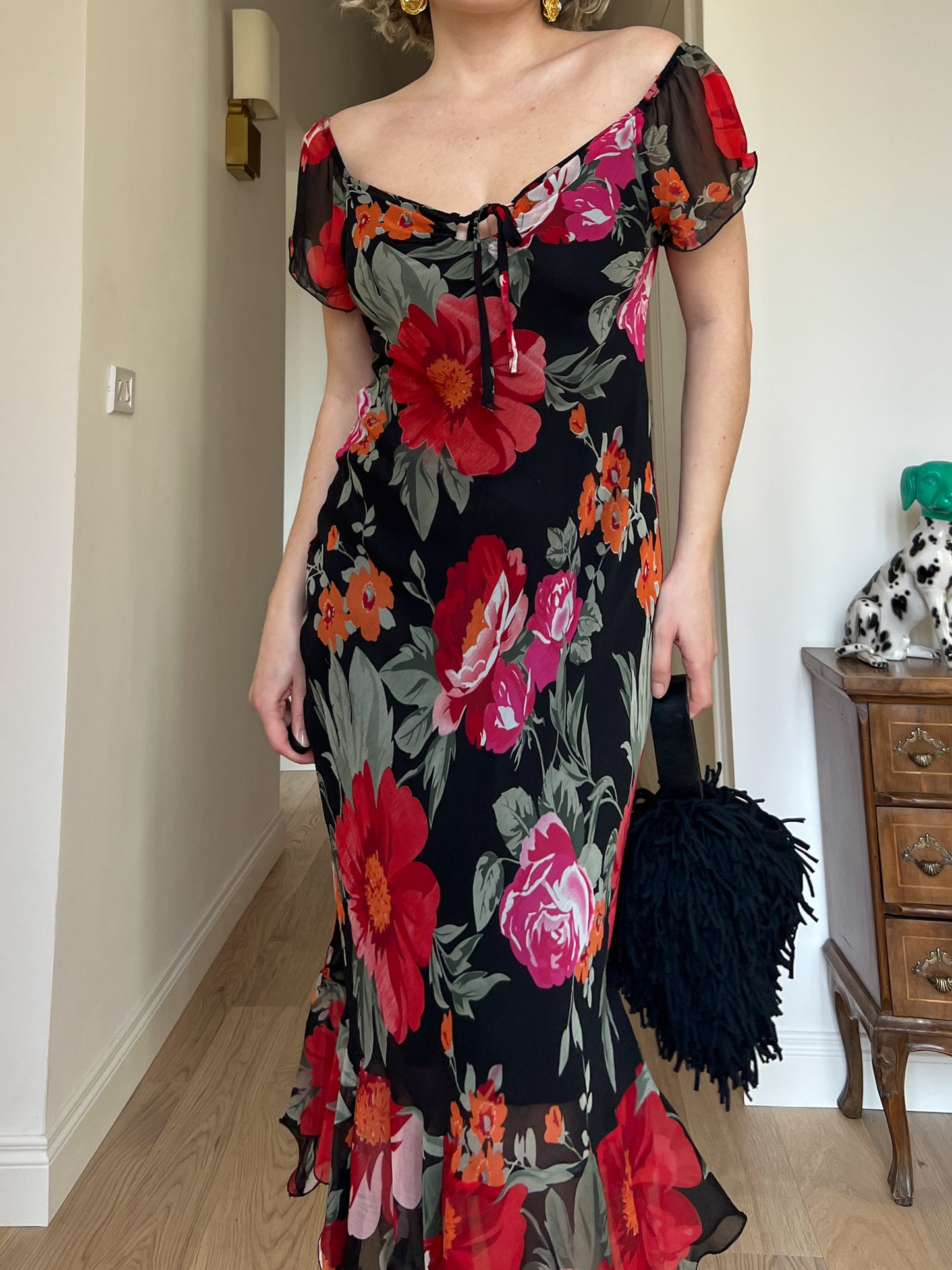 Viscose floral dress