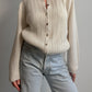 Pure wool ivory cardigan