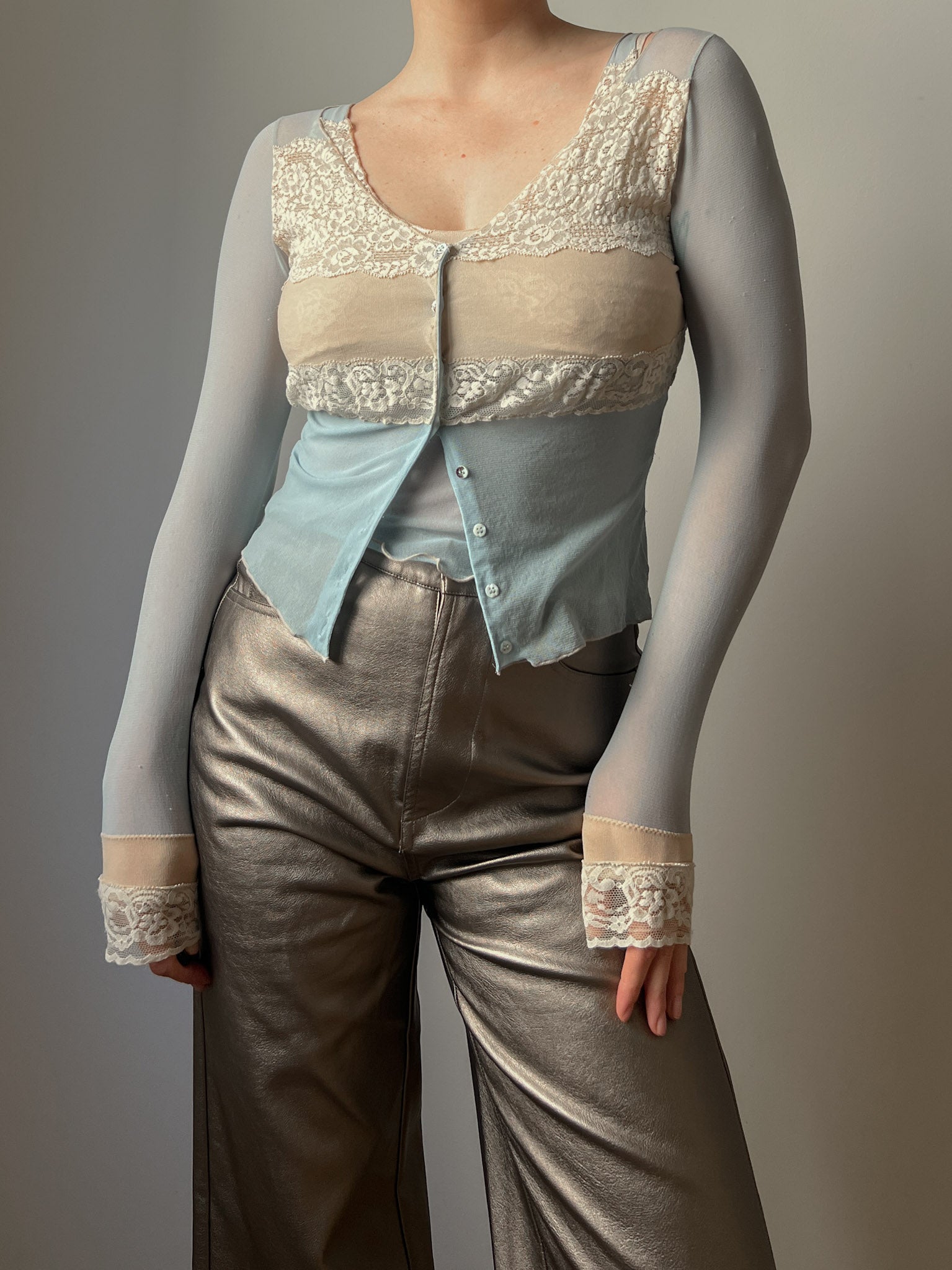 Blumarine sheer romantic set