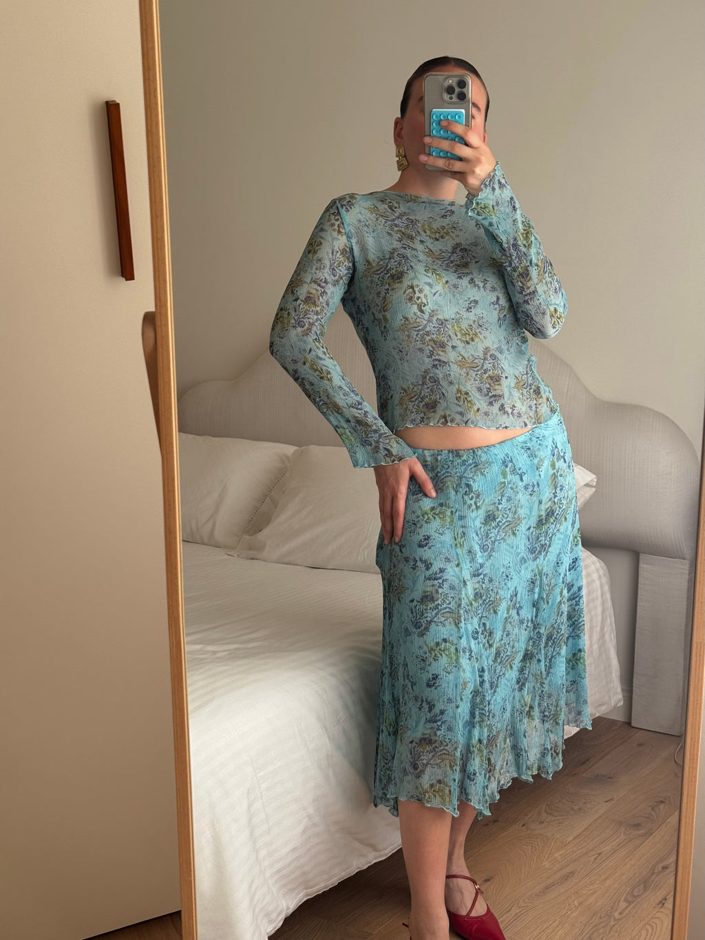 Pure silk floral co-ord