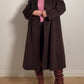 Pierre Cardin pure wool chocolate coat