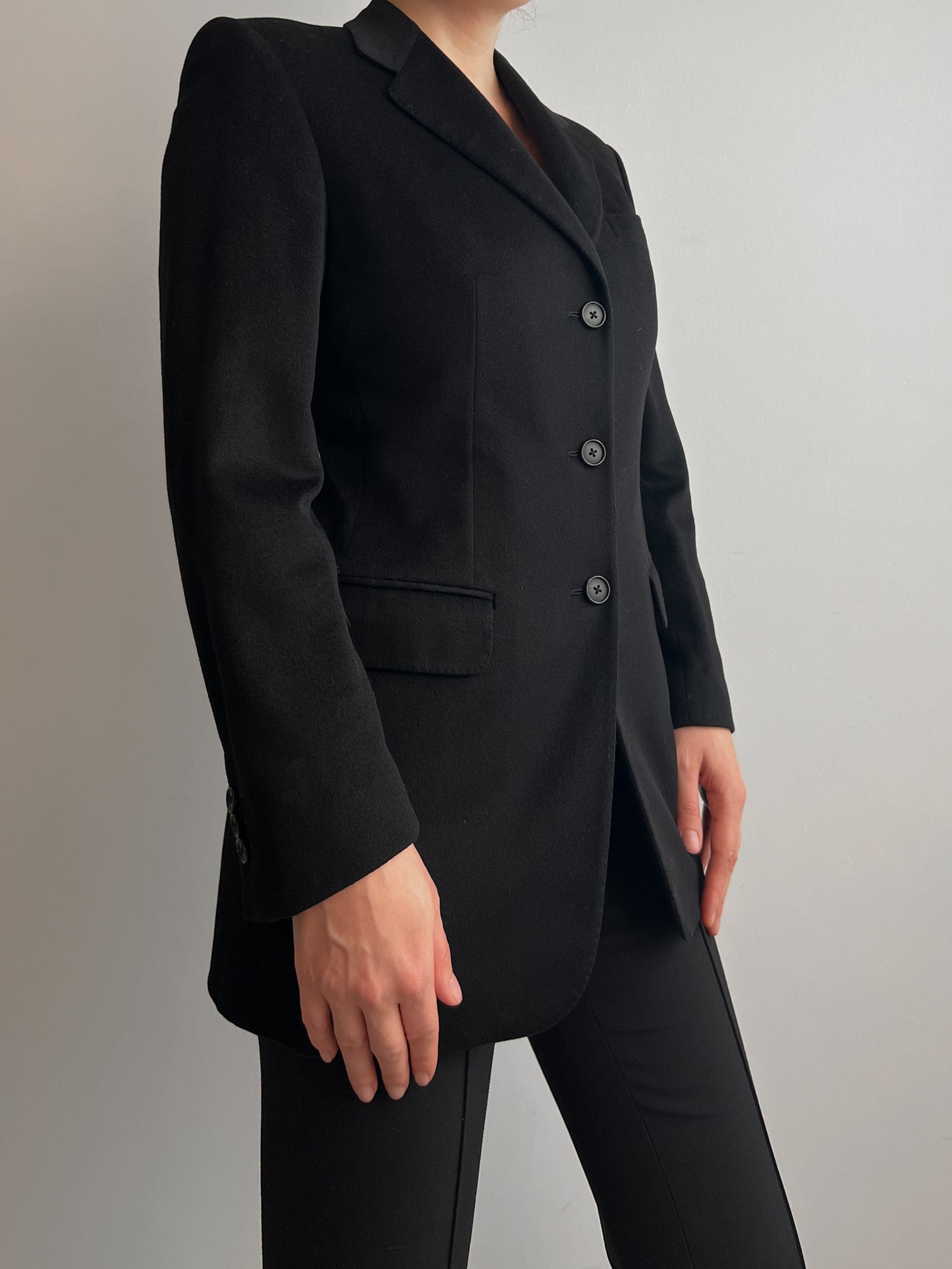 Belvest pure cashmere black blazer