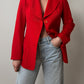 Pure wool red blazer