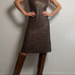 Beads and sequins bronze dress