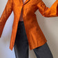 Shantung silk orange blouse