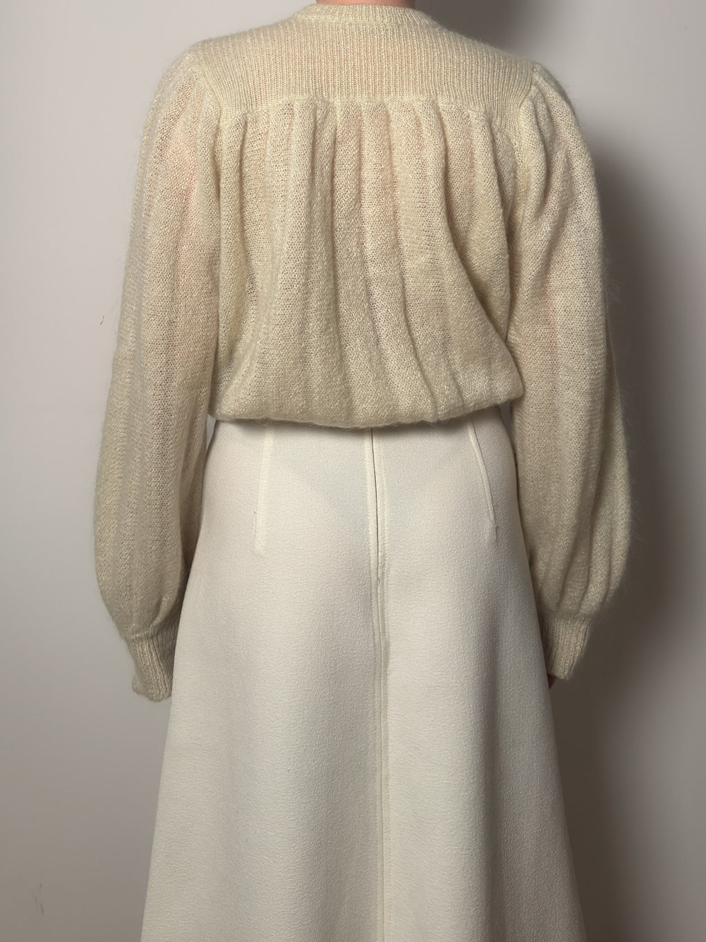 Pure wool ivory cardigan