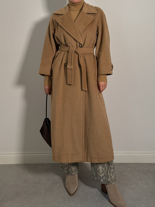 Pure camel wool camel  coat