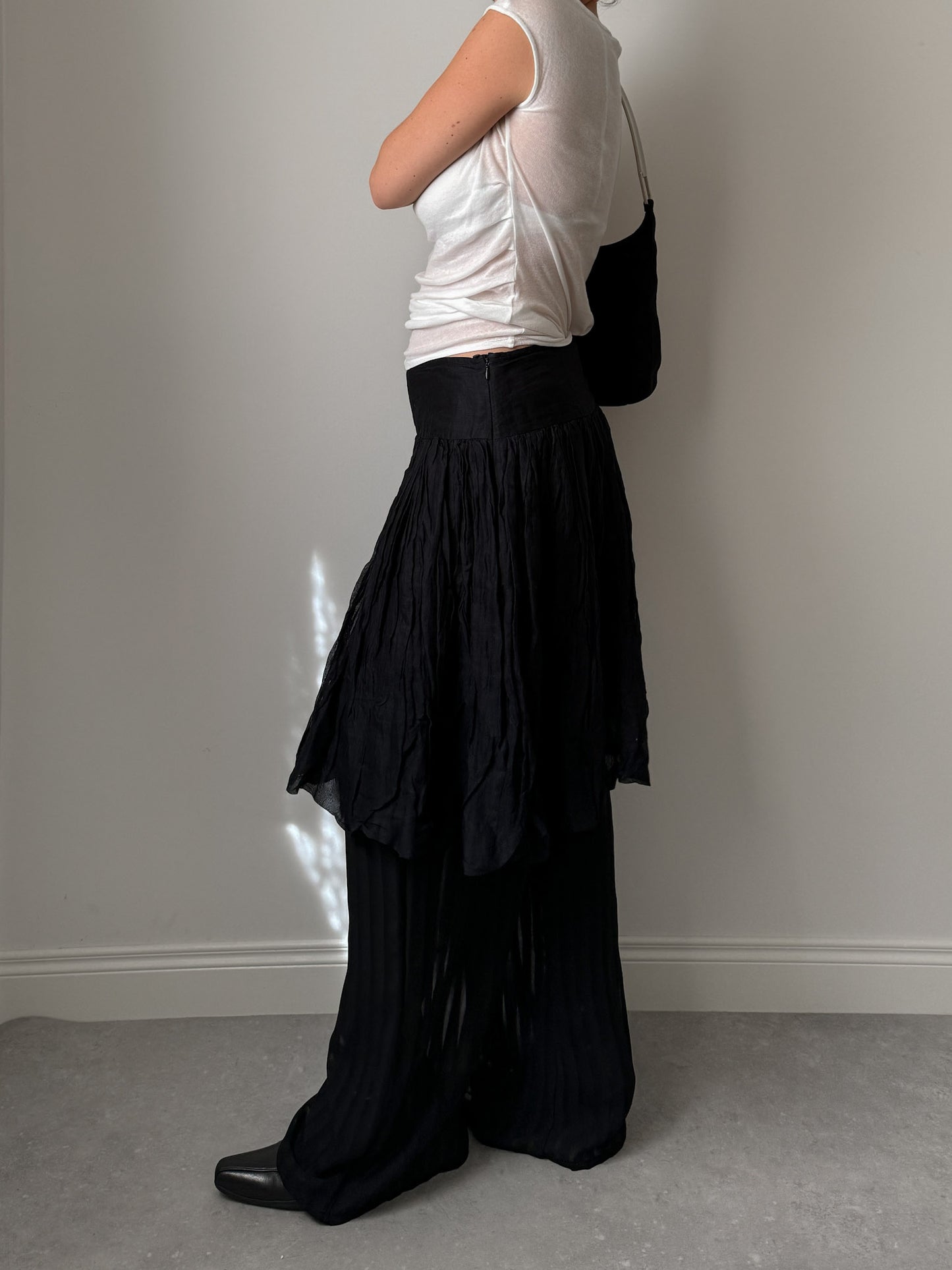 Pure cotton black skirt