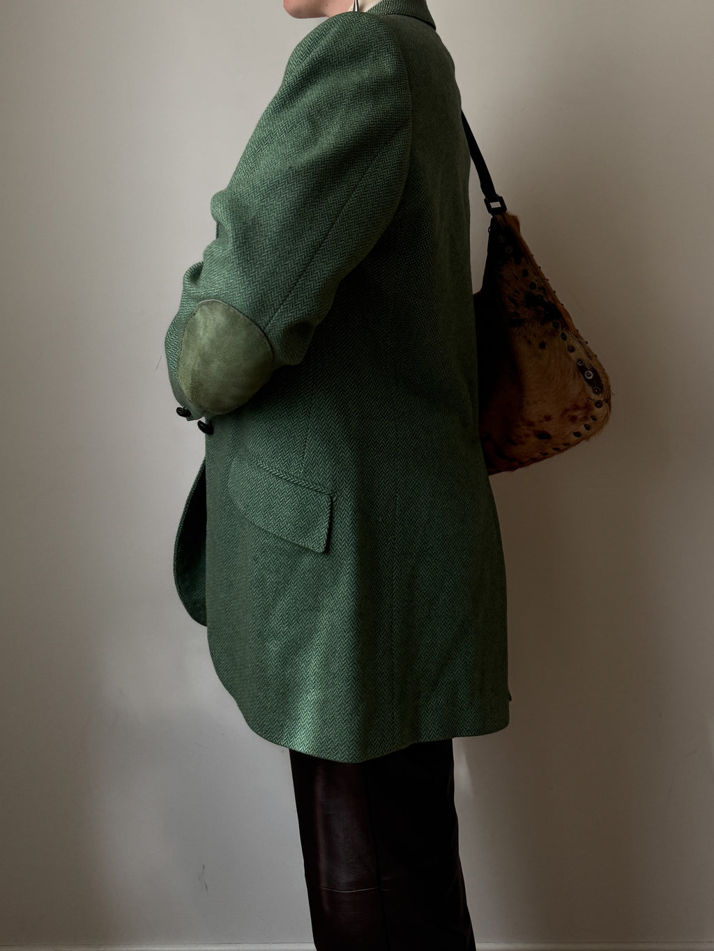 Pure wool green blazer