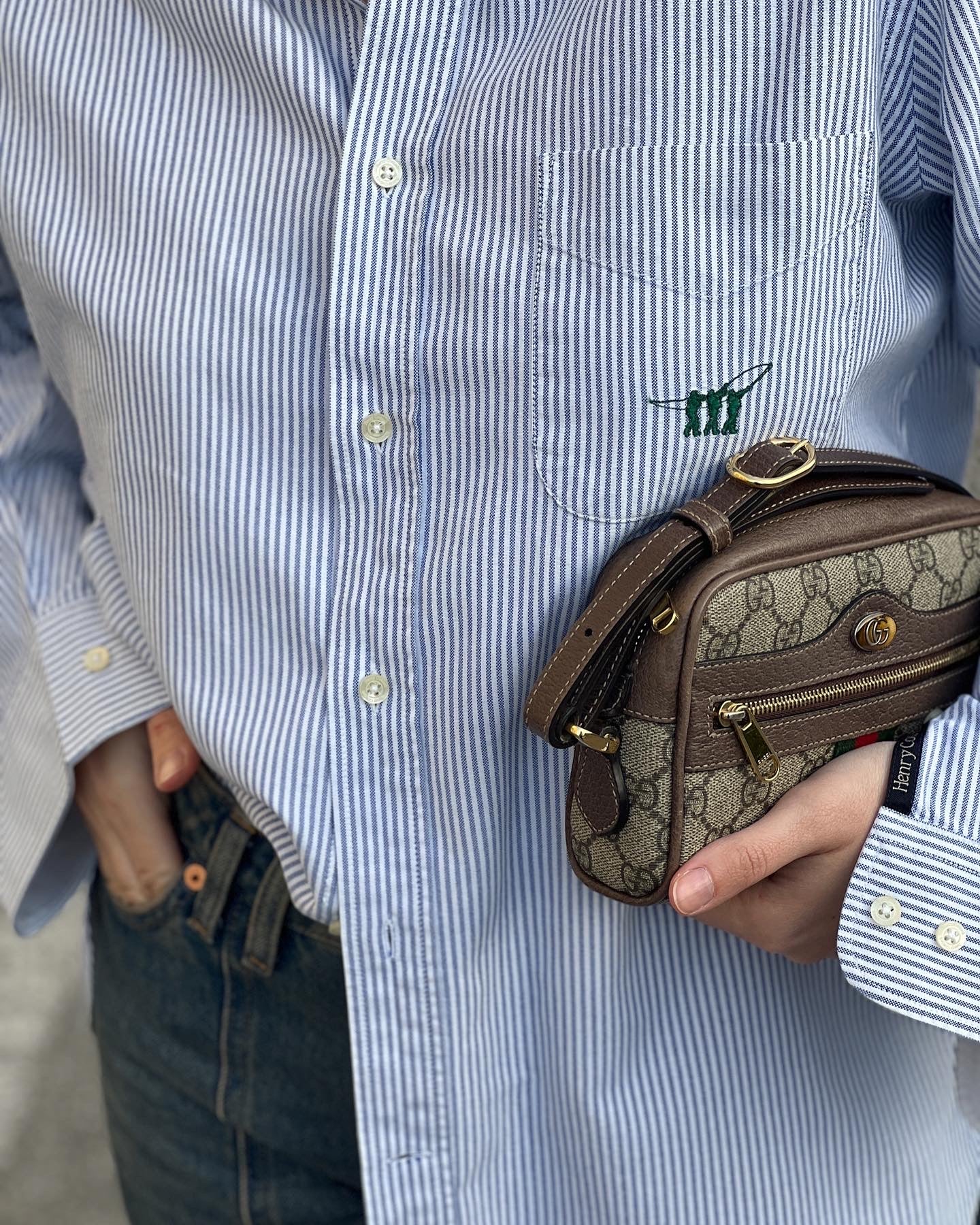 Henry Cotton's striped shirt