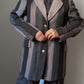 Tailored striped blazer
