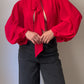 Viscose strawberry blouse