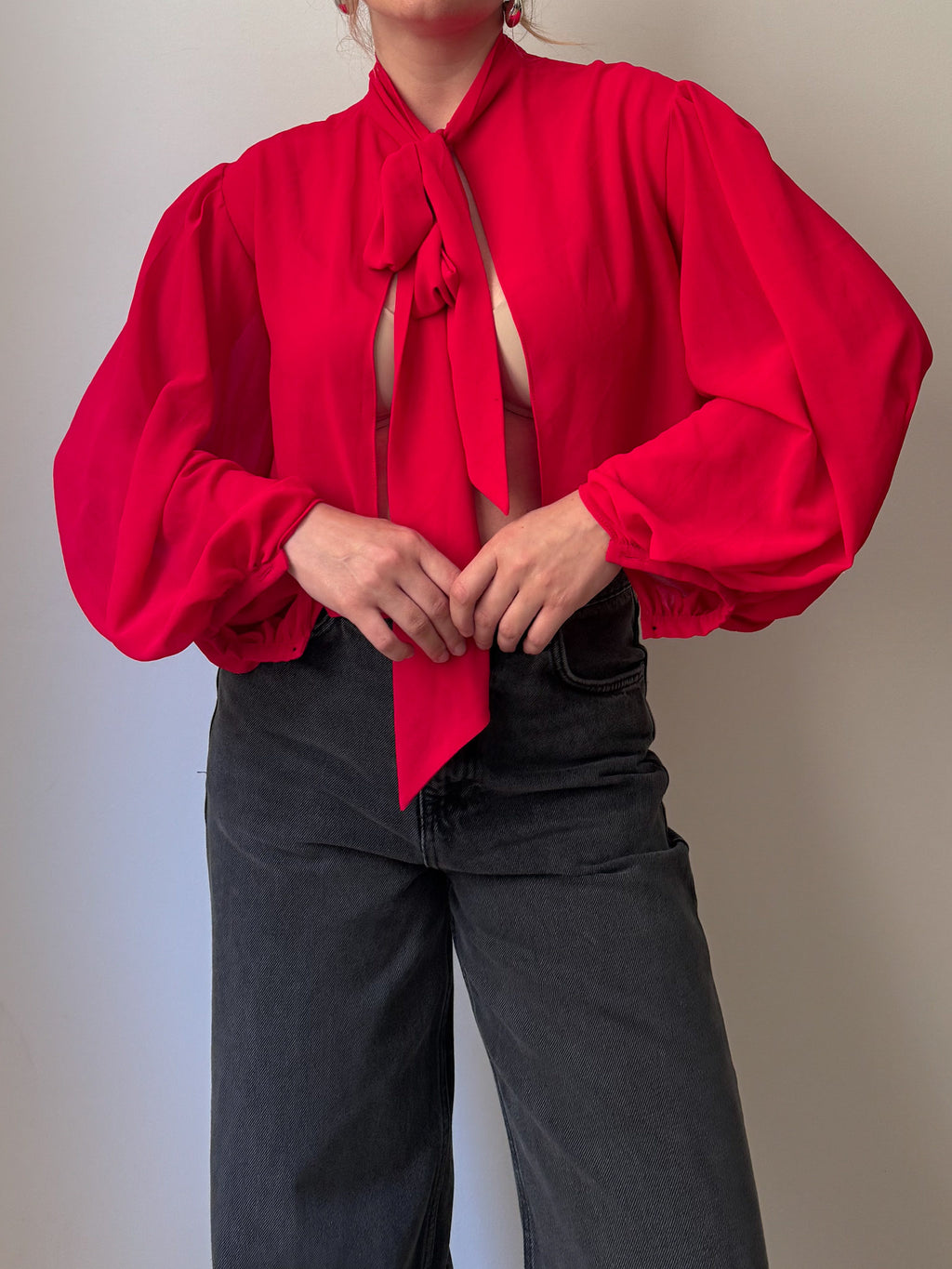 Viscose strawberry blouse