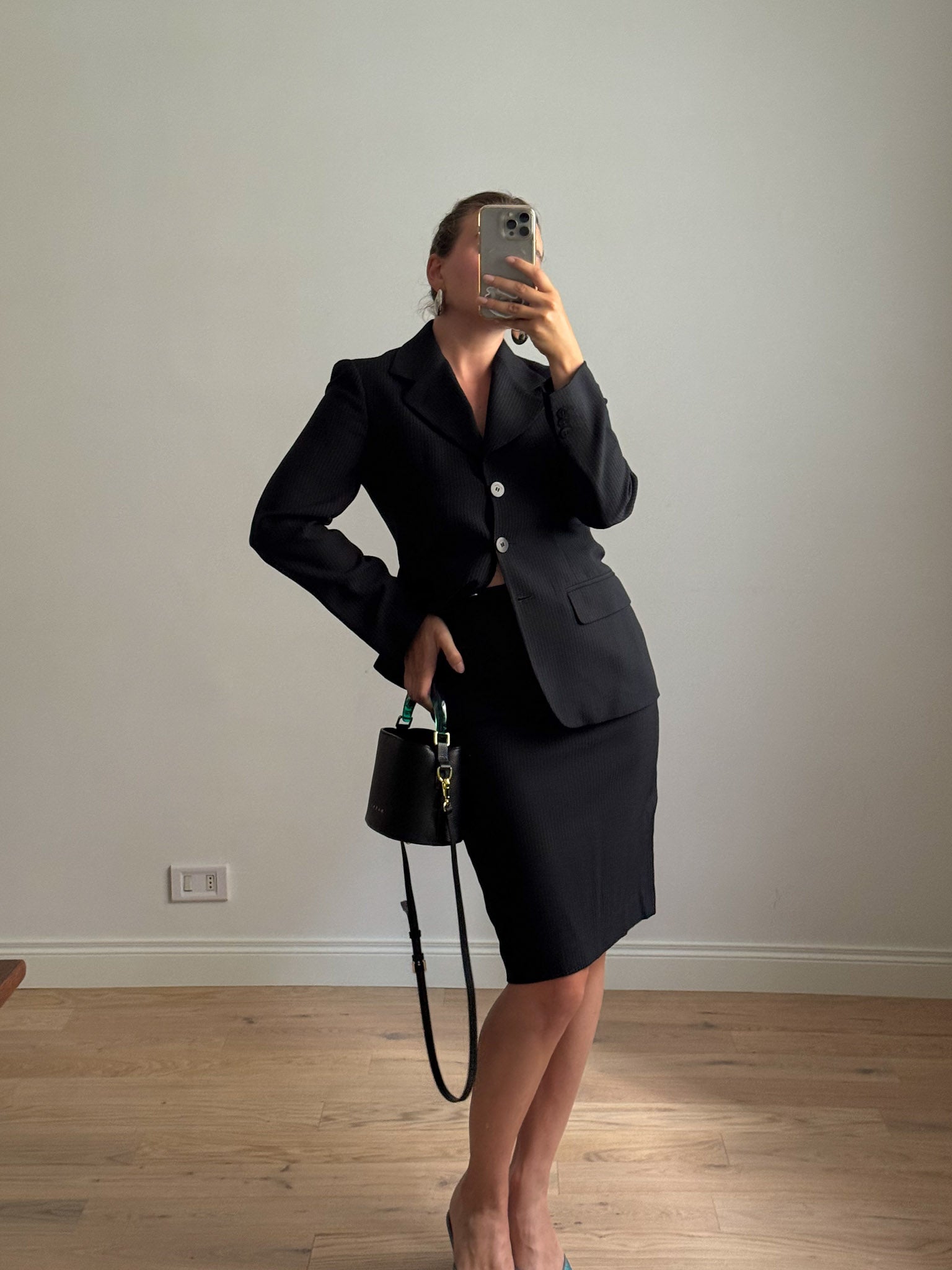 Max Mara pinstriped suit