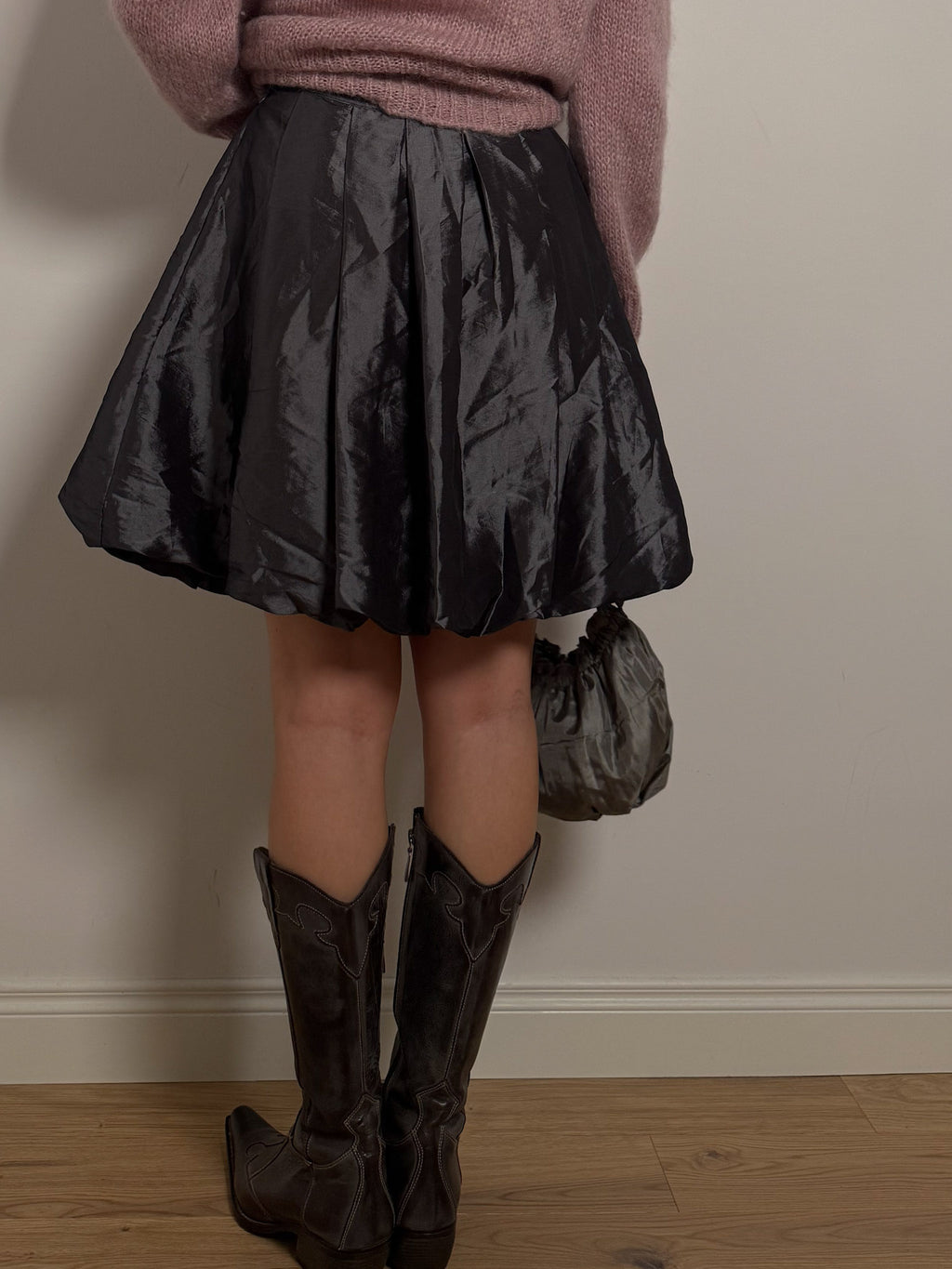 Silver ballon skirt