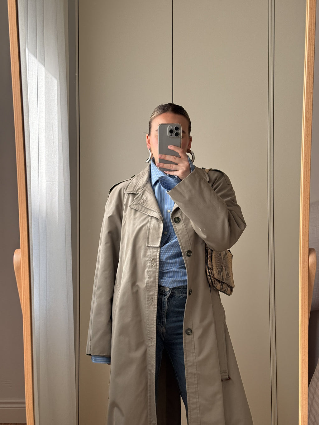 Classic long trench