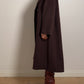Pierre Cardin pure wool chocolate coat