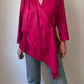 Pure silk cyclamen blouse