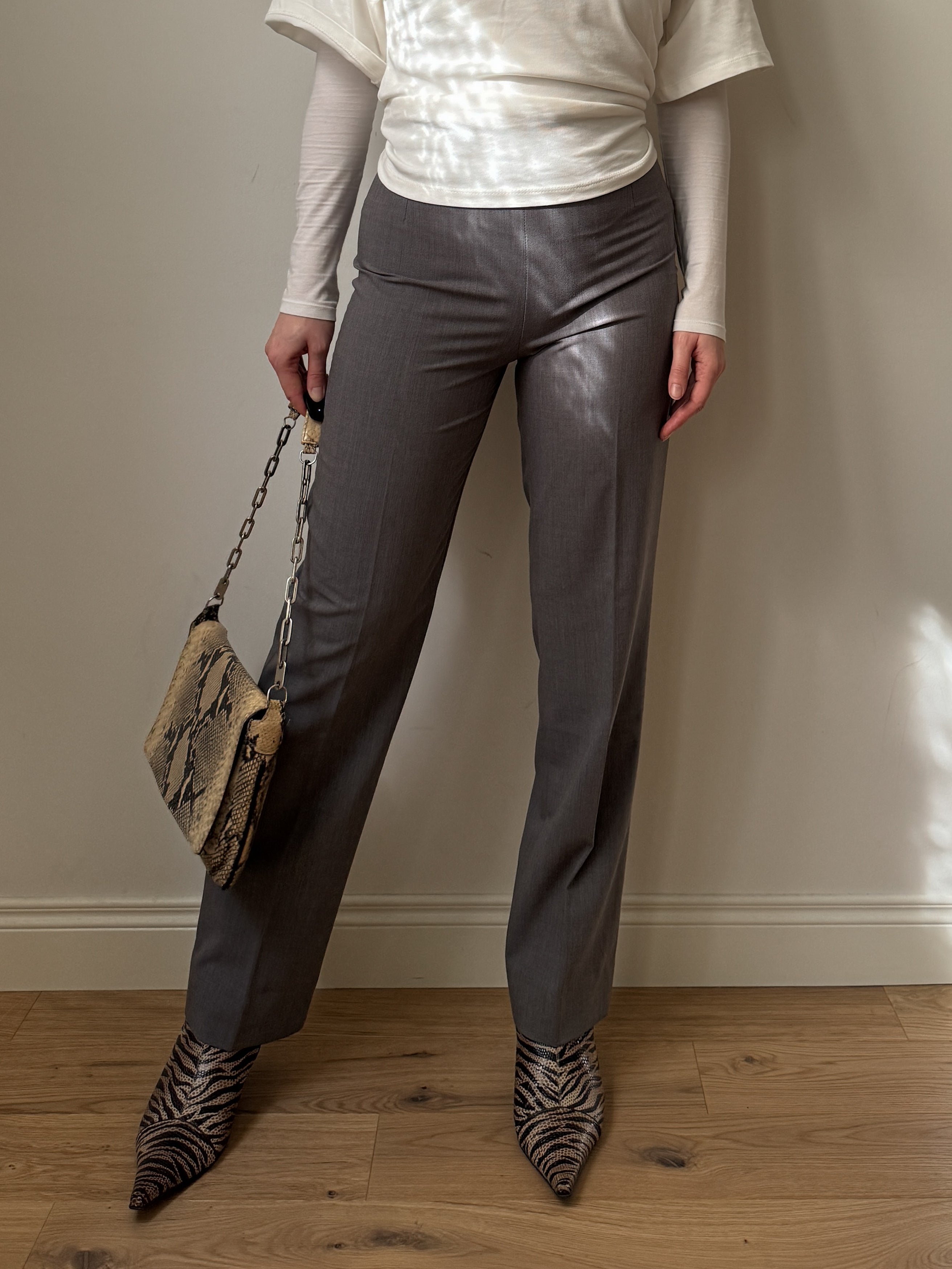 Viscose grey pants