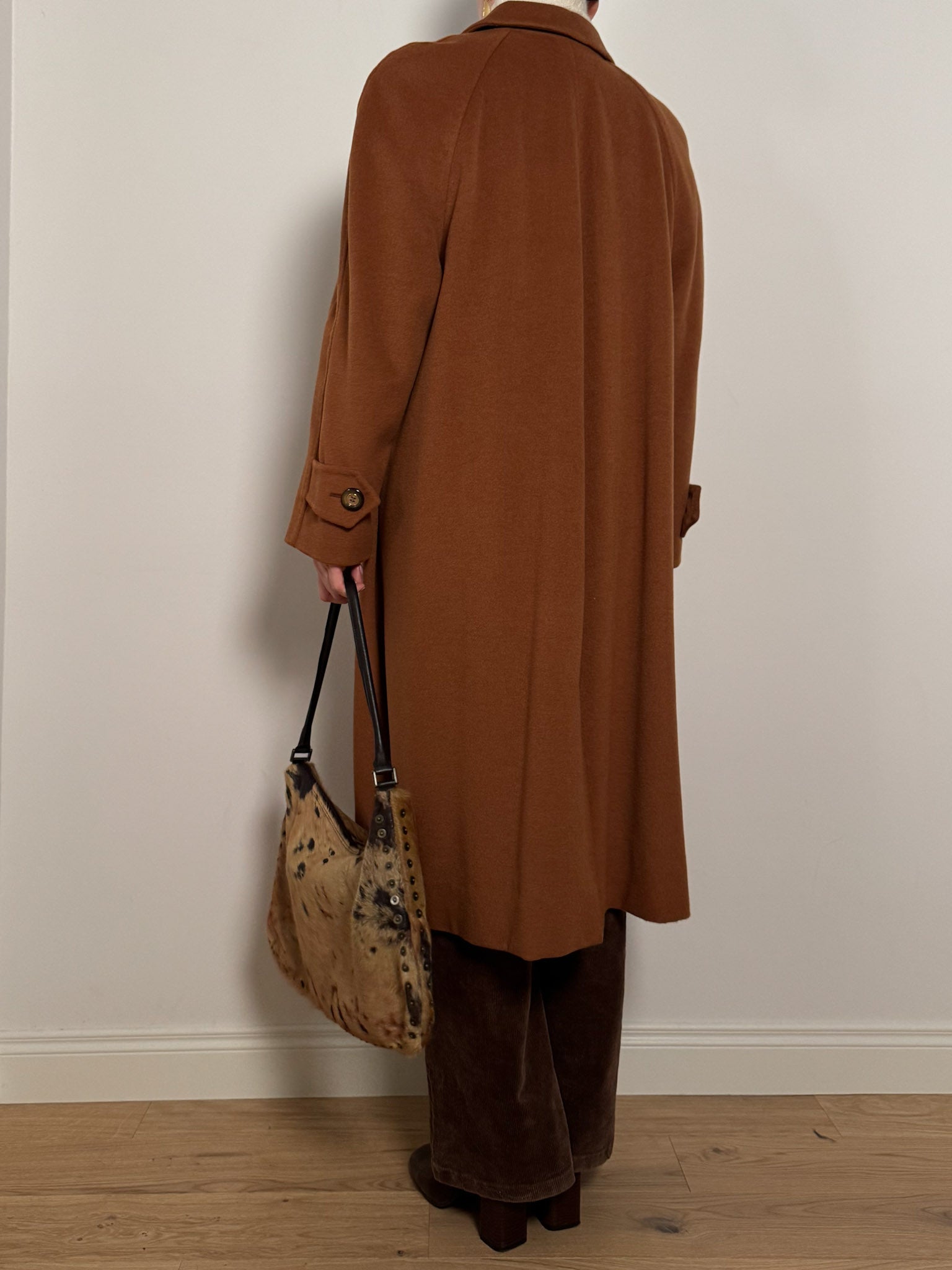 Pure wool rust coat